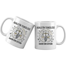 Liya Gift Collection Kişiye Özel Hakim Kupa Bardak – Isim Yazılı Hukuk Meslek Temalı Hakim Kupası