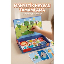 Denapcal Trendigon Manyetik Hayvan Bulmaca Oyuncağı – 37 Parça Eğitici Manyetik Puzzle (3+ Yaş)
