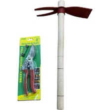 Mobilreyon Bağ Bahçe Bakım Budama Kesme Seti Buda Makası-Çapa 2 Parça Bahçıvan Set