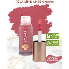 Reva Vegan & Temiz İçerikli Lip & Cheek Tint – 2’si 1 Arada Doğal Renk, Nem ve Işıltı