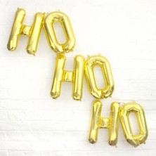 Feyza Design Yılbaşı Süsleri Ho Ho Ho Gold Balon 36 cm 6 Parça