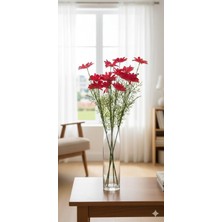 Miha Deco Papatya 4 Kafalı Kırmızı Zarif Çiçek