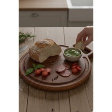 Ahşap Teslim Ahşap Kesme Tahtası Büyük Boy Ceviz (30X25)