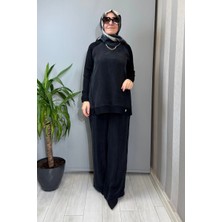 Miss Dalida Ön Kısmı Cupro Tunik Siyah T26Y-6010