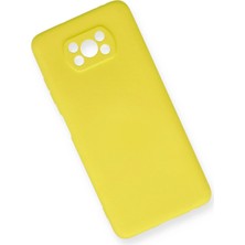 Esranın Dünyası Newface Xiaomi Pocophone X3 Kılıf Nano Içi Kadife Silikon - Sarı RSSH34-ESRDNS