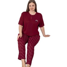 Bipamuk Silva Soft Büyük Beden Kadın Kısa Kol Pijama Takımı 3xl–6xl