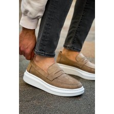 Roof Atelier Erkek Vizon Süet Loafer Ayakkabı - 615 - Lüx Süet