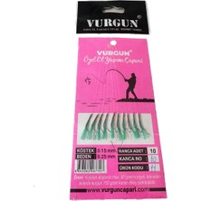 Vurgun Çapari 80GR Atarlı Istavrit Çaparisi F1 Uv (Kırmızı Iğne)