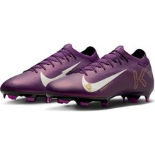 Nike Mercurial Vapor 16 Pro Mbappé Erkek Mor Krampon Plastik Malzeme İnce Tabanlı Bağcıklı