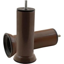 Esranın Dünyası Metal Baza Koltuk Destek Ayağı M8 Civatalı Kahverengi 15 cm (12 Adet)