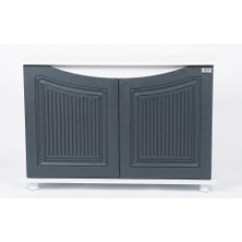 Kanki Pet Western Seri Akvaryum Sehpası WESTERN10031-ANT1 | 100X31X69 cm Beyaz-Antrasit