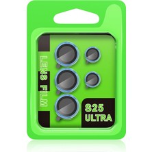 Esranın Dünyası Newface Samsung Galaxy S25 Ultra Raze Metal Kamera Lens - Mavi RSMRK34-ESRDNS