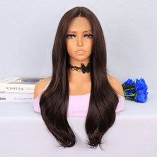 Esranın Dünyası Çikolata Kahve Uçlar Hafif Dalgalı Tül Peruk RSPRK34-ESRDNS