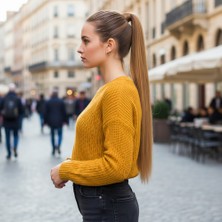 Esranın Dünyası Fiber Sentetik Sihirli At Kuyruğu - Açık Kahverengi RSPRK34-ESRDNS