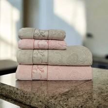 Nurpak Ahenk 2 Adet 50X90 cm ve 2 Adet 90X150 cm % 100 Pamuk Yüksek Gramajlı Banyo Seti