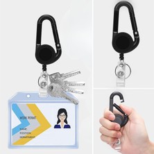 Esranın Dünyası Teleskopik Uzayan Ipli Karabina Anahtarlık Şeffaf Personel Kartlık RSPRP34-ESRDNS