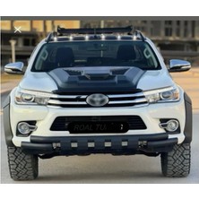 Aftermarket 2015-2020 Toyota Hilux Jumbo Kaput Kabartma Kaplama Koruma Mat Siyah