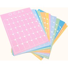 Asterias Atölye Tarihsiz A4 Takvim - Soft Color