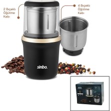 Esranın Dünyası Elektrikli Gold Kahve - Baharat Öğütücü Makine 2pcs Çelik Öğütme Hazne=2 Bıçaklı - 4 B