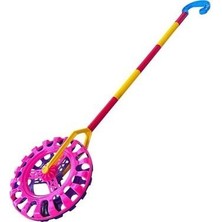 Abnturk Pembe Çıngıraklı Tekerlek Oyuncak-Denge Gelişimi Ilk Adım Oyuncağı