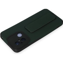 Esranın Dünyası Newface Xiaomi Redmi 12C Kılıf Mega Standlı Silikon - Yeşil RSSH34-ESRDNS