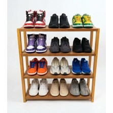 Beğendik Mobilya Atlantik Çam 4 Raflı Ayakkabılık Dekoratif Çok Amaçlı Raf