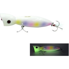 Fujin La-Nina 10CM 24GR Maket Balık Su Üstü Popper 018 Pearl Rainbow Glow