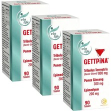 kuazar ilaç gettpina tribulus, gingseng, epi medium 90 tablet - 3'lü