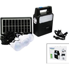 Esranın Dünyası Solar Seyyar Panelli - Fiş Şarjlı 2in1 Dikey Model El Feneri  - 3 Parça  Ampul Kablolu - Pow