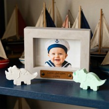 Miaju Yenidoğan Odasına Modern Hatıra Hediye, Isim ve Mesaj Işlenebilen 15X10 Resim Çerçevesi, Üçlü Set