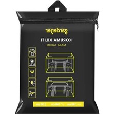 Esranın Dünyası Dayanıklı Pe Malzemeden Bahçe Masa Takımı Koruma Örtüsü (160 cm x 160 cm x 90 Cm)