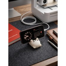 Lucylund Kedi Figürlü Telefon Tutucu Premium Masaüstü Telefon Standı – Ofis ve Çalışma Masası Dekoratif Telefon Standı | Özel Ithal Tasarım