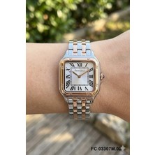 Ferrucci Kadın Kol Saati | 26 mm Çelik Kasa, Rose Gümüş Metal Kordon, Gümüş Kadran