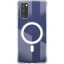 Teknomoda Samsung Galaxy S20 Fe Kılıf Magsafe Wireless Kablosuz Şarj Uyumlu Manyetik Şeffaf Kapak