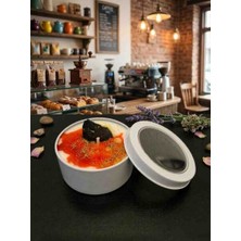 Floryn El Yapımı Soya Mum – Dekoratif Kapaklı Metal Kutu Mum | Ev Dekorasyon Mum