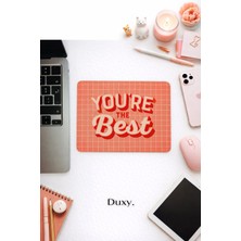 Duxy Motto Yazılı Mouse Pad, 23X19 Cm, Kaymaz Taban, Ev, Ofis ve Oyun Için Rahat ve Yumuşak Mousepad
