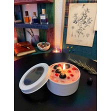 Floryn Dekoratif Soya Mum – Kapaklı Metal Kutu El Yapımı Soya Mum 7×3 cm