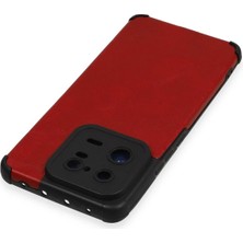 Esranın Dünyası Newface Xiaomi Mi 13 Pro Kılıf Loop Deri Silikon - Kırmızı RSSH34-ESRDNS