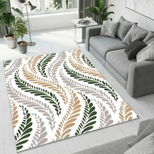 Colorix Carpet Dijital Baskı Dekoratif Kaymaz Taban Antibakteriyel Yıkanabilir Halı NO:2802