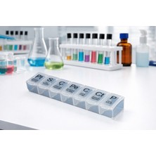 Labolist Haftalık Günlük Ilaç Saklama Kutusu 7 Günlük Ilaç Saklama Kabı