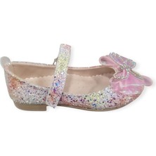 Minican HY-509 Cırtlı Simli Kelebek Fiyonk Abiye Çocuk Babet