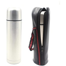 vegahediye v vega Deri Çantalı Çelik Termos 500ML