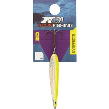 Acun Fishing Metal Jig Olta Kaşığı 3D Balık Avı Kaşığı Gümüş-Sarı 18GR
