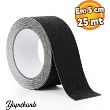 İnterform Kaydırmaz Bant Yapışkanlı 5 cm x 25 Mt. Siyah