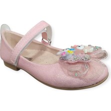 Minican HY-506 Taşlı Fiyonk Detaylı Kız Çocuk Babet