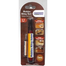 Abnturk Beyaz Renk 1+1 Dolgu Kalemi Hediyeli 1 Adet Mobilya Rötuş Kalemi Vodaseal Kalem Mobilyada Sıfır Hata