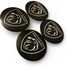 Peugeot Yeni Nesil Logolu 56 mm Alüminyum Jant Göbek Stıcker