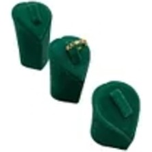 About The Perfect Yerli Üretim Yeşil Renk Süet Kumaş Üçlü Takım Yüzük Sergileme Aksesuarı