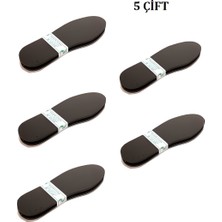 Feyza Design 5 Çift Siyah 3 Katmanlı Patik Tabanı - Taban Desteği Için Deri Ürün