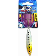 Acun Fishing Metal Jig Olta Kaşığı 3D Balık Avı Kaşığı Gümüş-Sarı (Silver GOLD)18GR